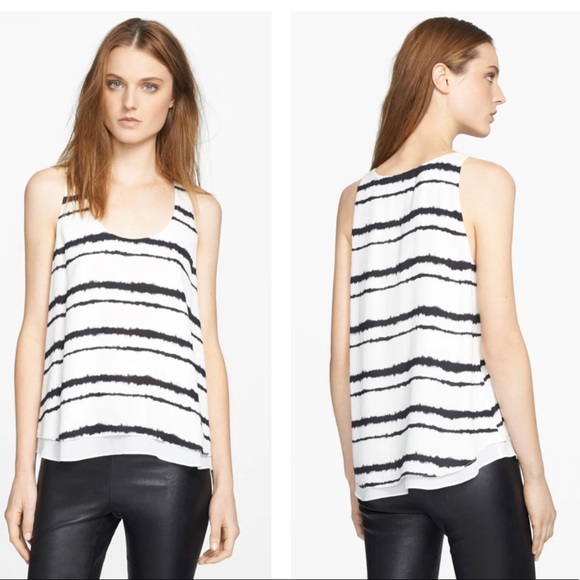 A.L.C. Tops - A.L.C. SILK Hepburn stripe tank